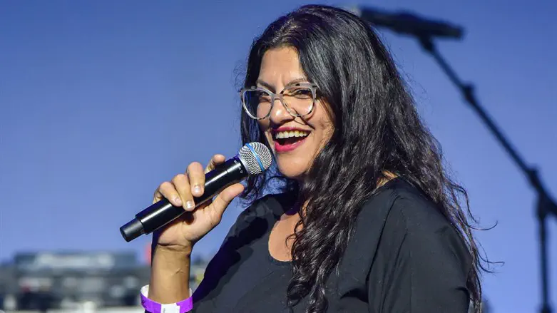 U.S. Congresswoman Rashida Tlaib speaks on stage during The Hotter than July Concert 