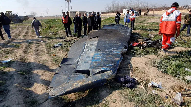 Debris of the Ukraine International Airlines, flight PS752