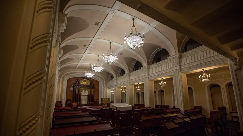 The Brodsky Synagogue in Kyiv is one of the country's largest, but it is now oft