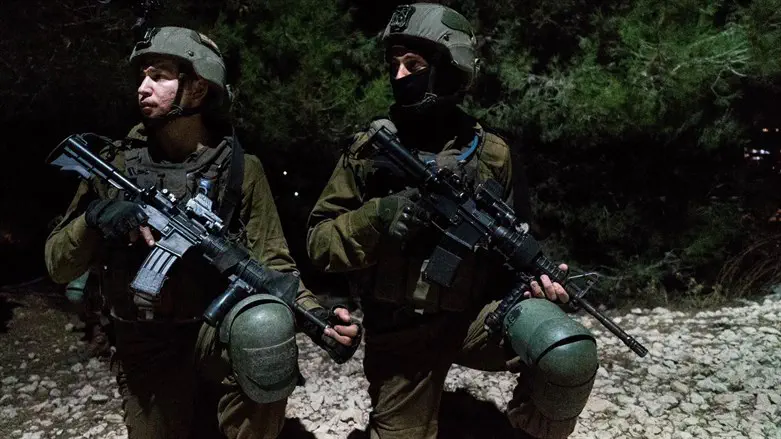 IDF soldiers during counterterror raids overnight