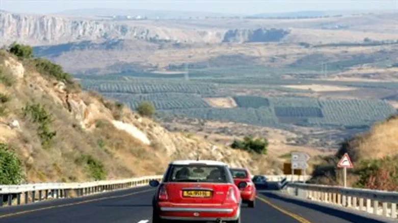 Highway in Golan Heights