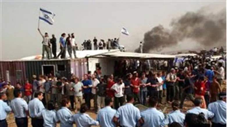A previous demolition in Gilad Farm