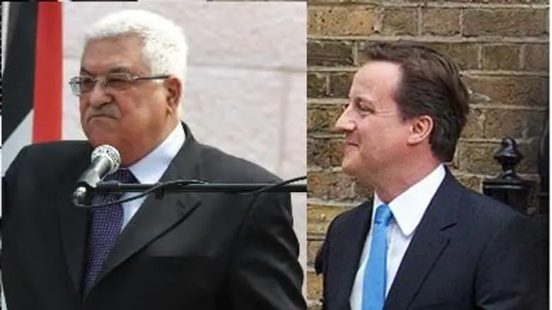 PA Fatah Chairman Abbas, UK PM Cameron