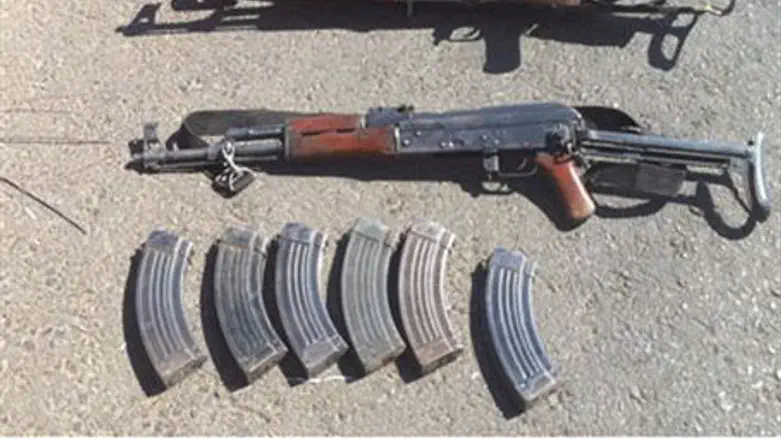 Weapons confiscated from Gaza smugglers