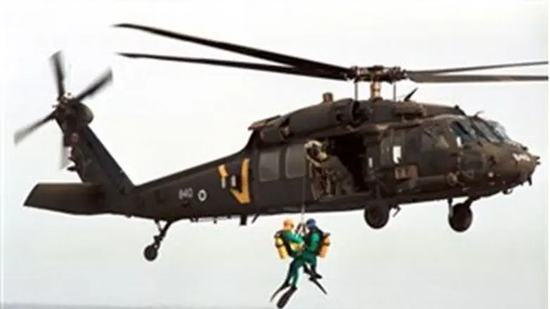 Helicopter evacuation (illustrative)