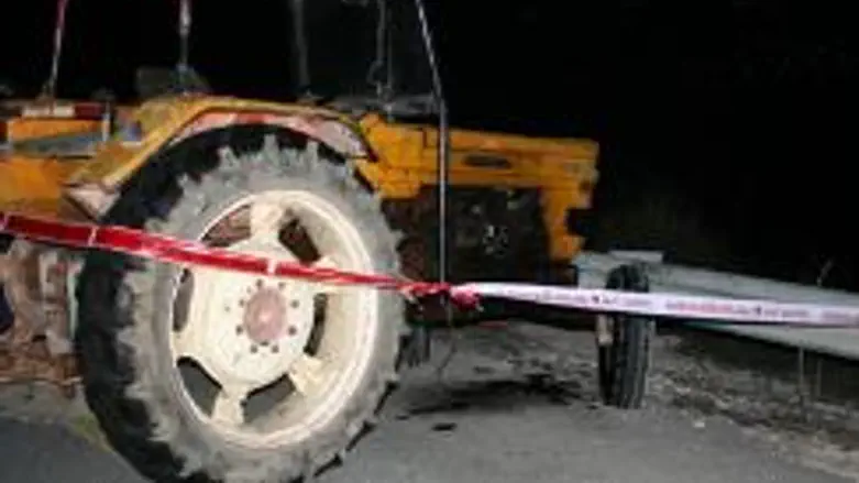 tractor attacked two Jewish motorists