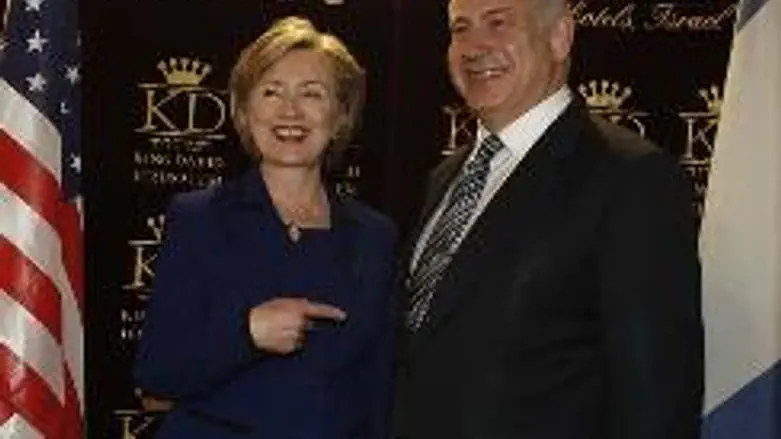 Hilary Clinton and Binyamin Netanyahu