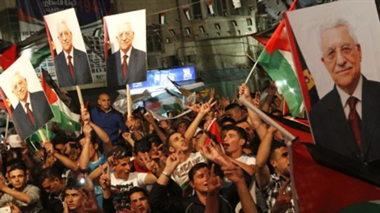 Ramallah celebrates Abbas's speech