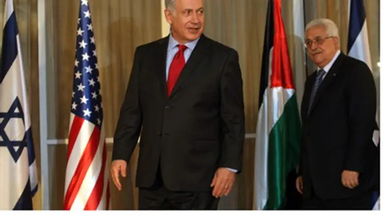 Netanyahu and Abbas (archive)