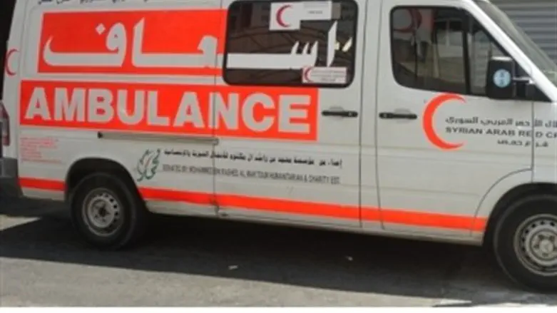 Syrian Arab Red Crescent ambulance