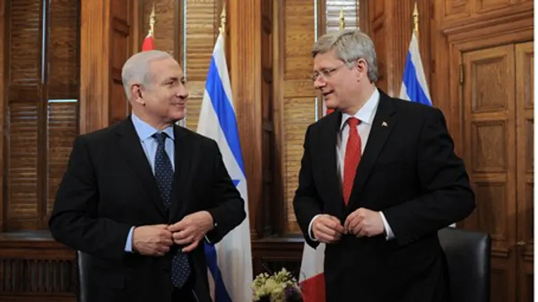 Netanyahu and Harper in Ottawa