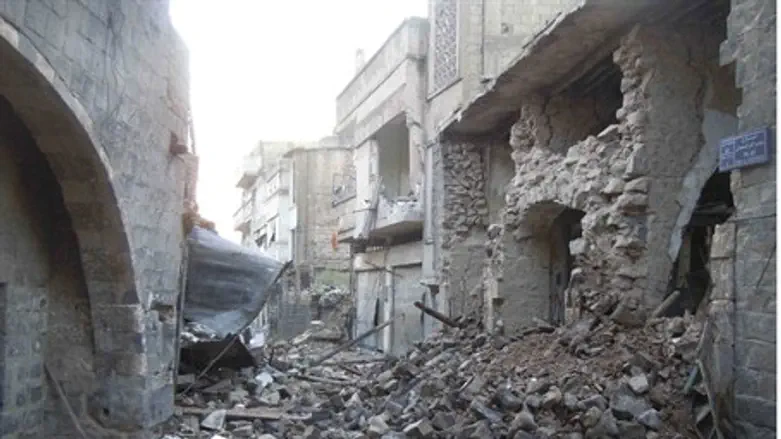 Homs devastation