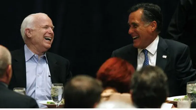 McCain with Romney