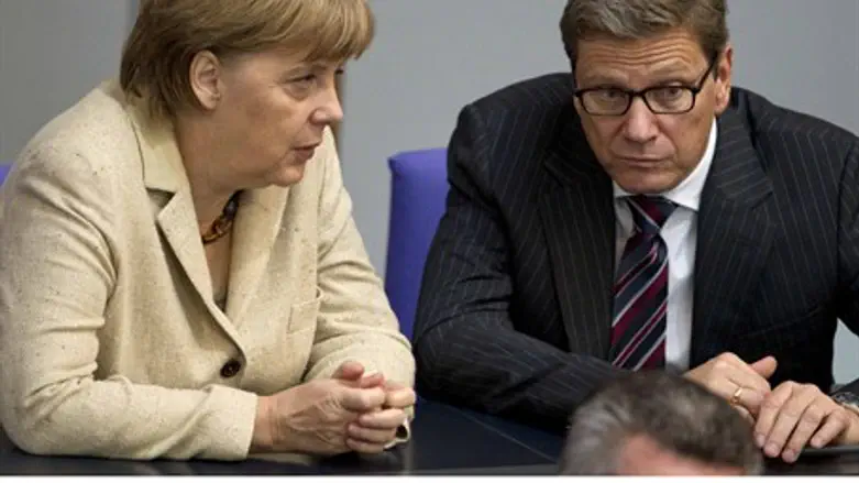 Westerwelle and Merkel
