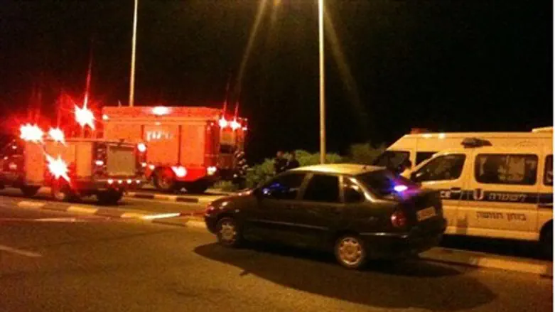 Scene of fatal crash in Tiberias