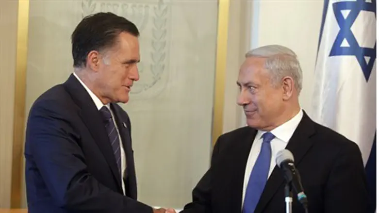 Romney meets with Netanyahu in Jerusalem 