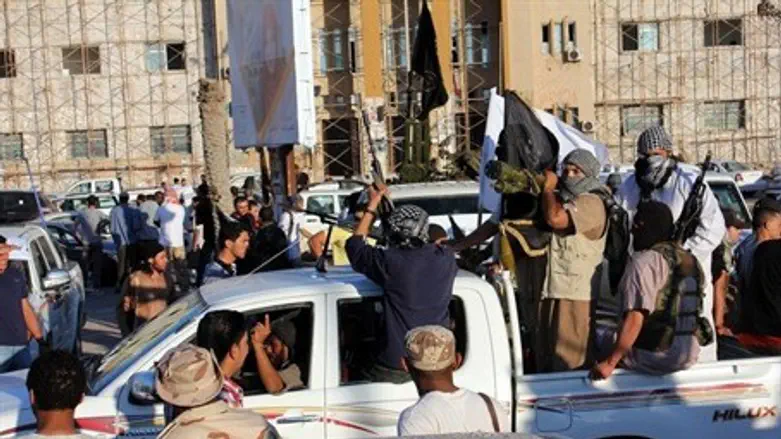 Libyans demonstrate in June 2012 in Benghazi