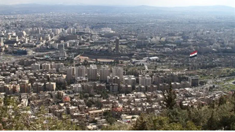 View of the Syrian capital Damascus