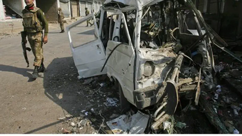 Site of suicide bombing in northwest Pakistan