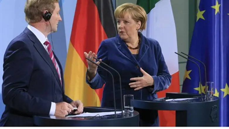 Merkel with Irish PM Kenny