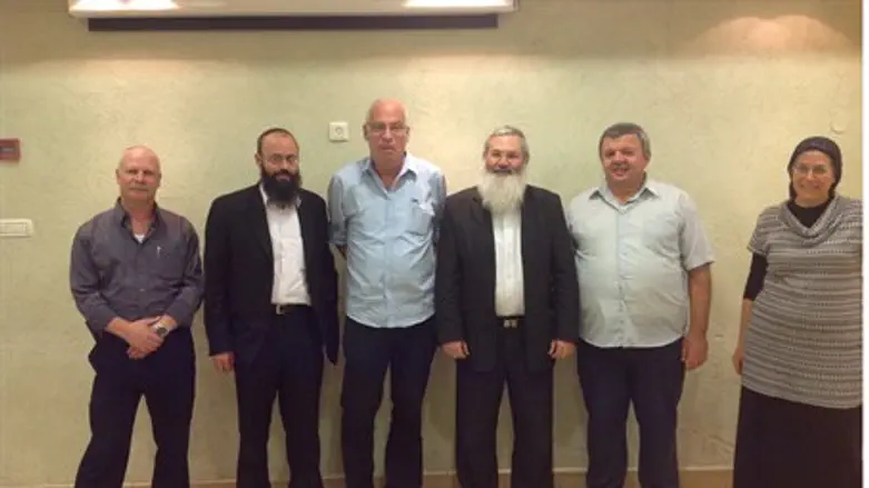 Rabbi Ben Dahan (right) and NU head Uri Ariel