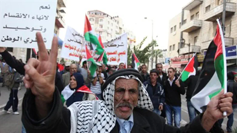 Arab man celebrates Gaza 'victory'