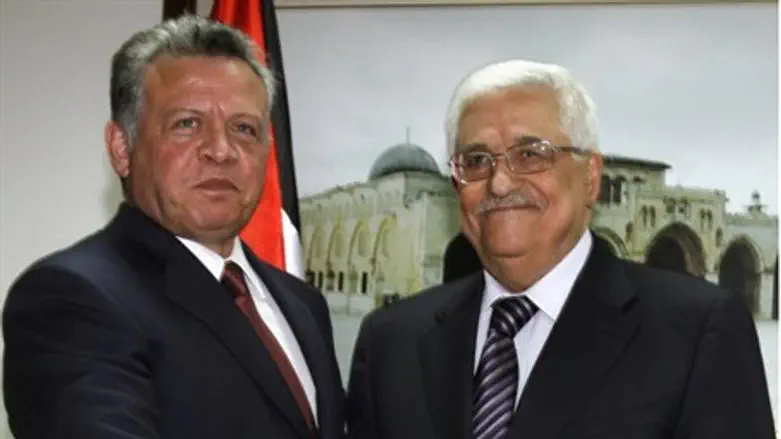 King Abdullah II and Mahmoud Abbas