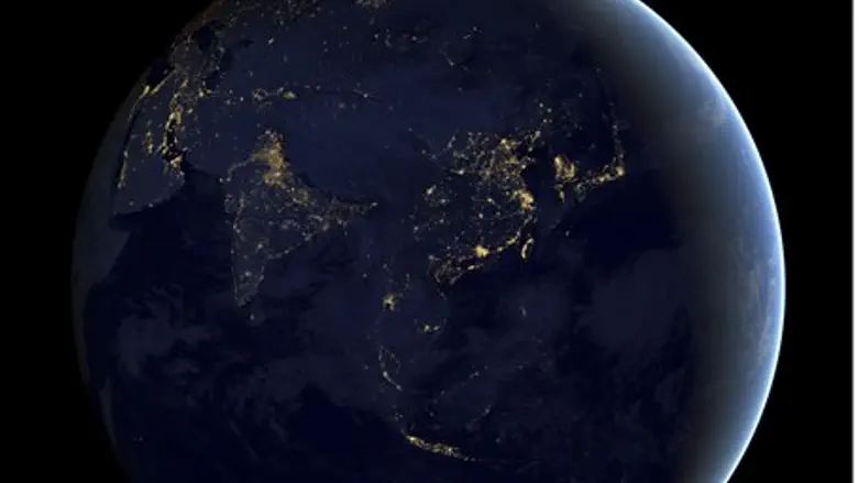 The Earth at night, captured by NASA
