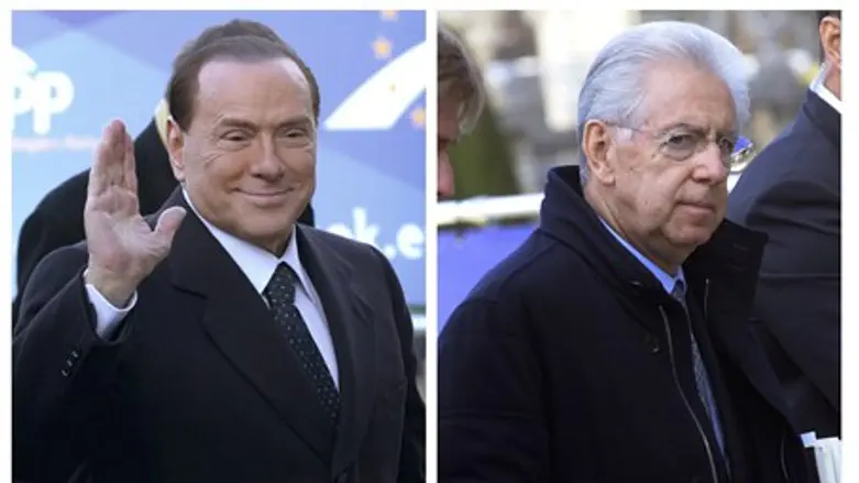 Berlusconi and Monti