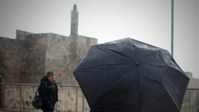 Rain in Jerusalem