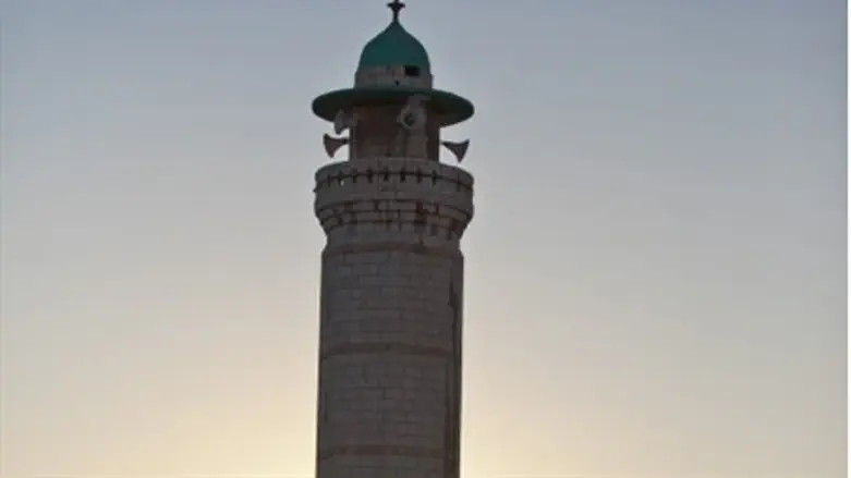 Mosque tower in Jerusalem