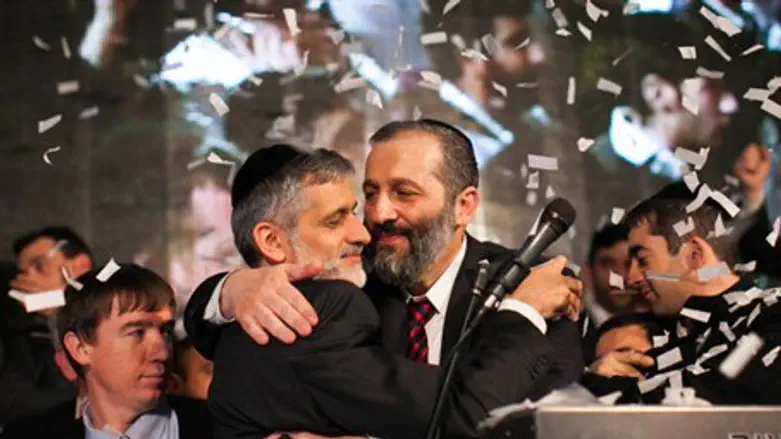 Aryeh Deri and Eli Yishai of Shas