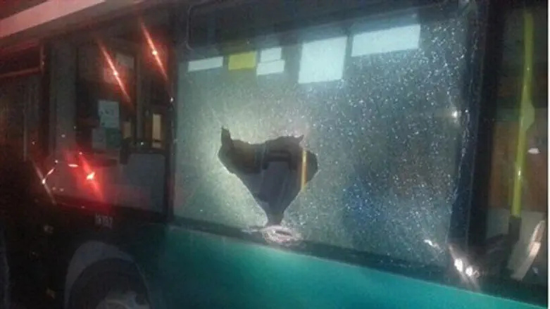 The attacked bus