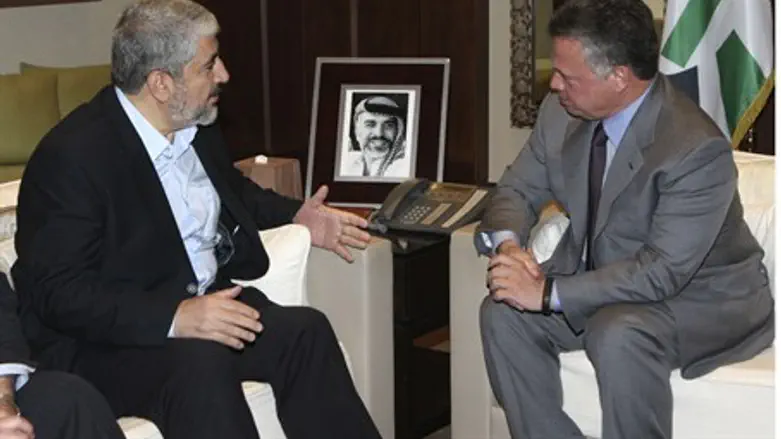 Jordan's King Abdullah meets Hamas leader Kha