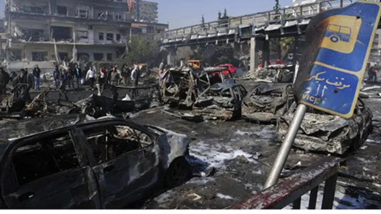After the car bombing in Damascus