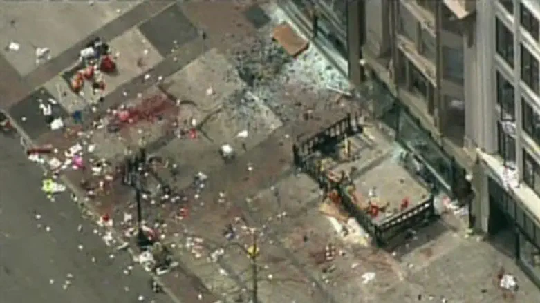 Site of Boston explosion