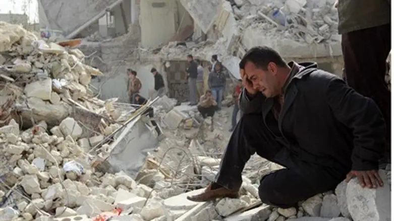 destruction in Syria