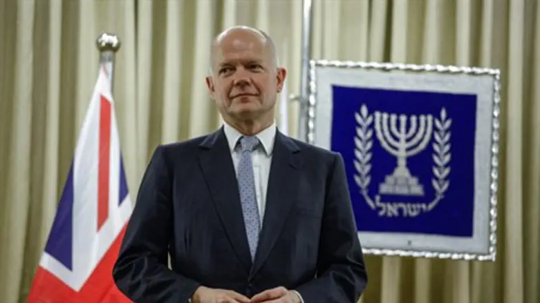 British Foreign Secretary William Hague in Je