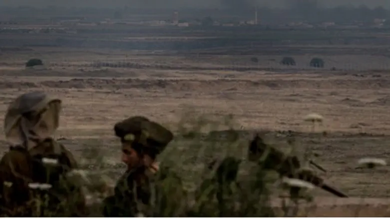 Soldiers in Golan Heights