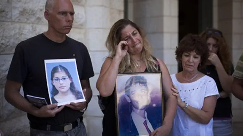 Terror victims' families protest last release
