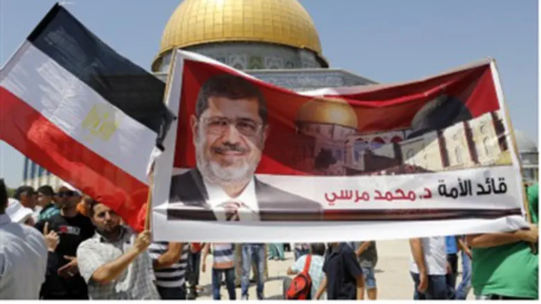 Pro-Morsi rally on Temple Mount