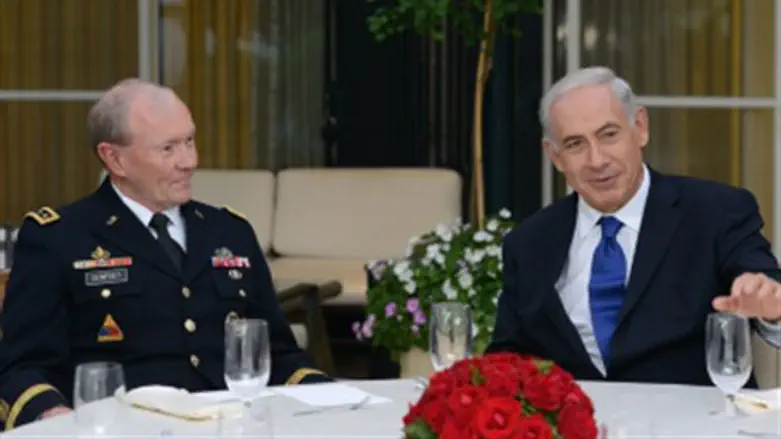 Netanyahu with Dempsey
