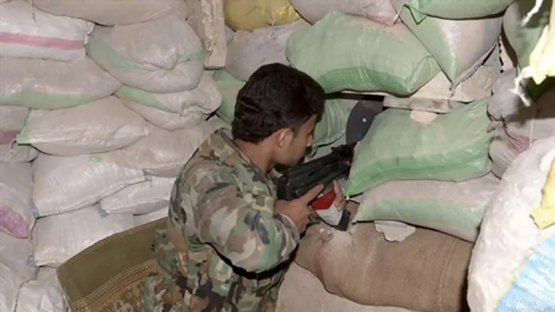 Syrian Army soldier in Aleppo