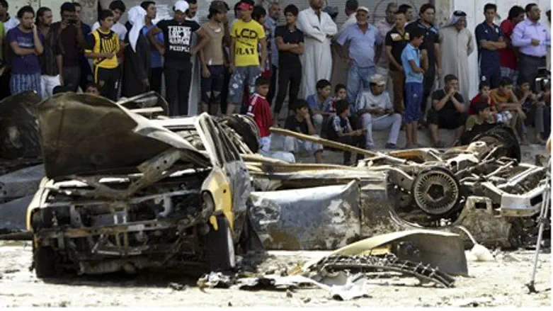 Aftermath of Iraq bomb attack Sept 15