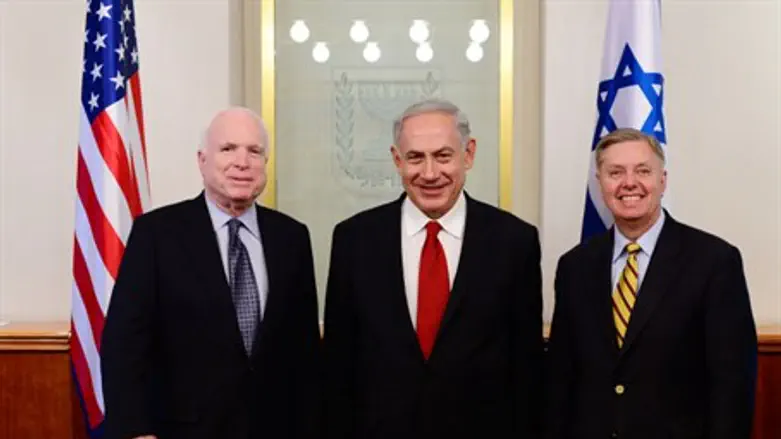 McCain and Graham in Israel (archive)