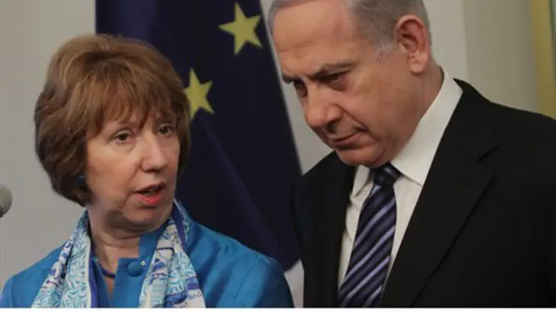 Binyamin Netanyahu and Catherine Ashton