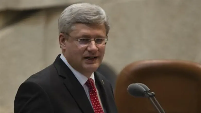 Canadian PM Harper in the Knesset