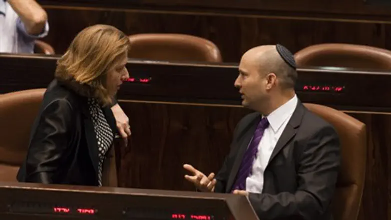 Tzipi Livni and Naftali Bennett