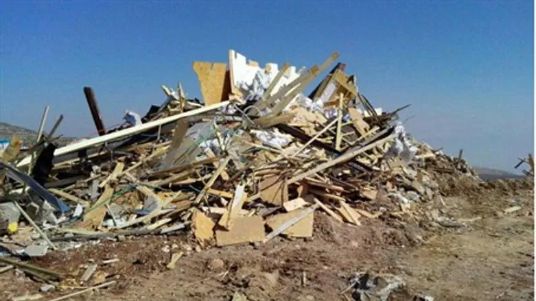 Scene of the demolition in Kida