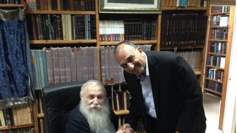 Rabbi Druckman with Eli Cohen